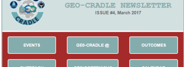 GEO-CRADLE Newsletter #4, March 2017 released!